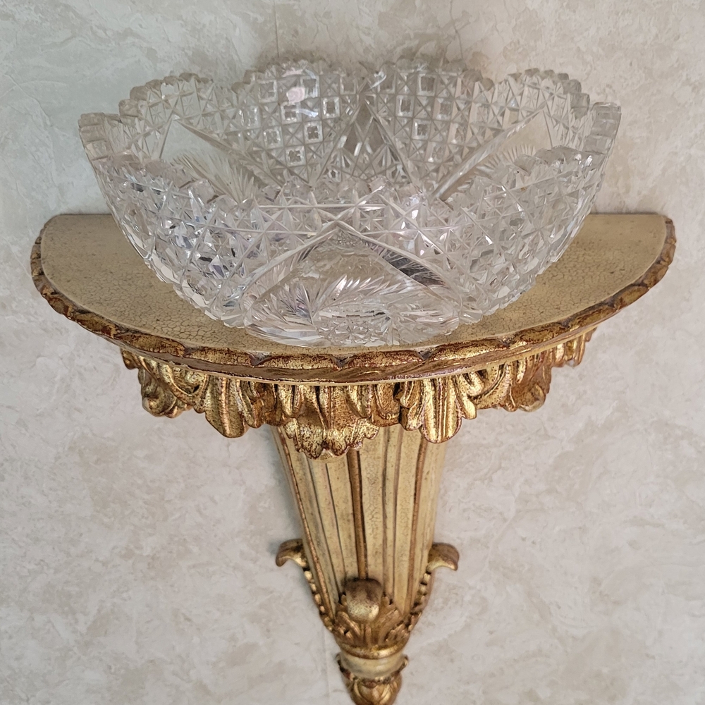 Vintage Crystal Cut Glass Bowl